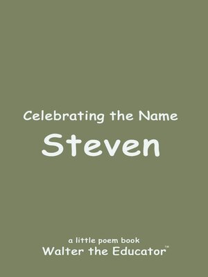 cover image of Celebrating the Name Steven